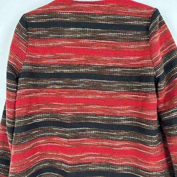 Jack by BB Dakota‎ southwest Tweed Blazer Jacket Red Black Small western - Picture 6 of 9